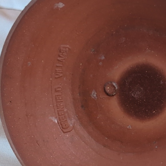 Vintage Greenfield Village Pottery Candle Stick Holders - Picture 9 of 9